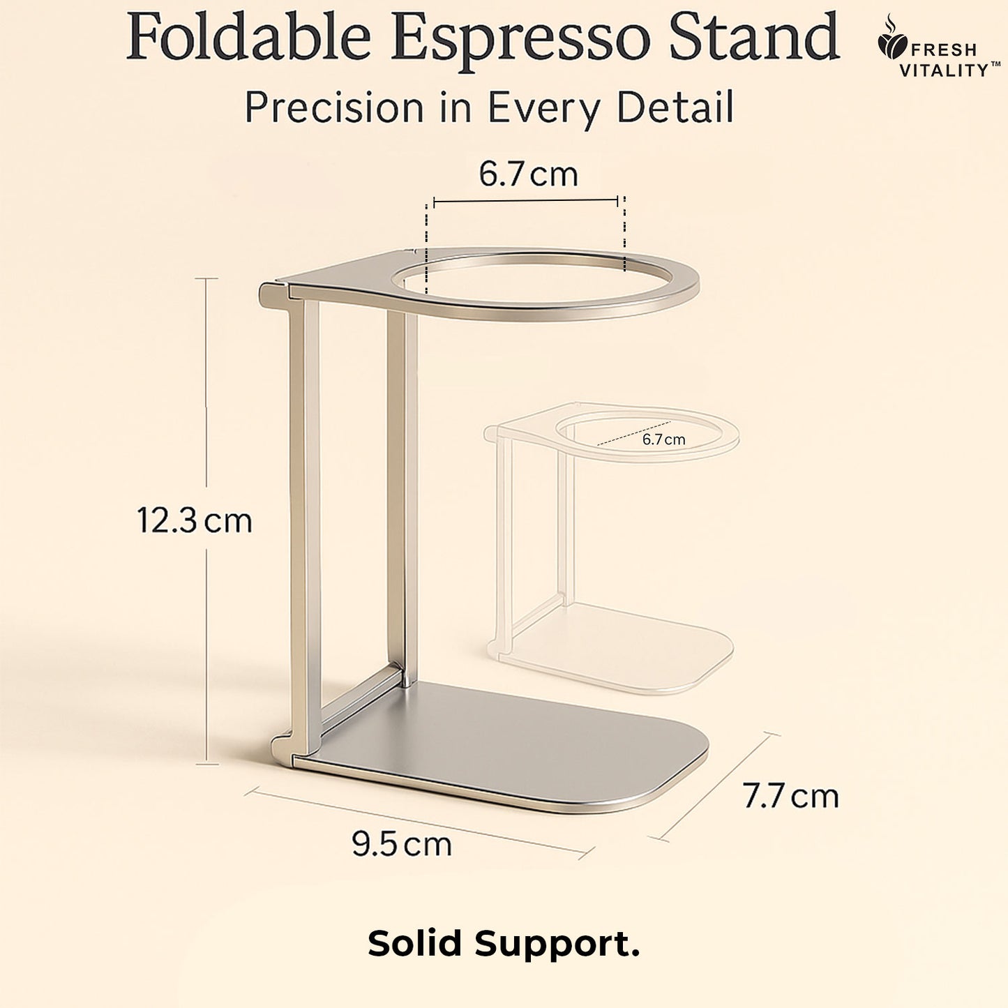 Foldable Portable Coffee Maker Stand by Fresh Vitality™