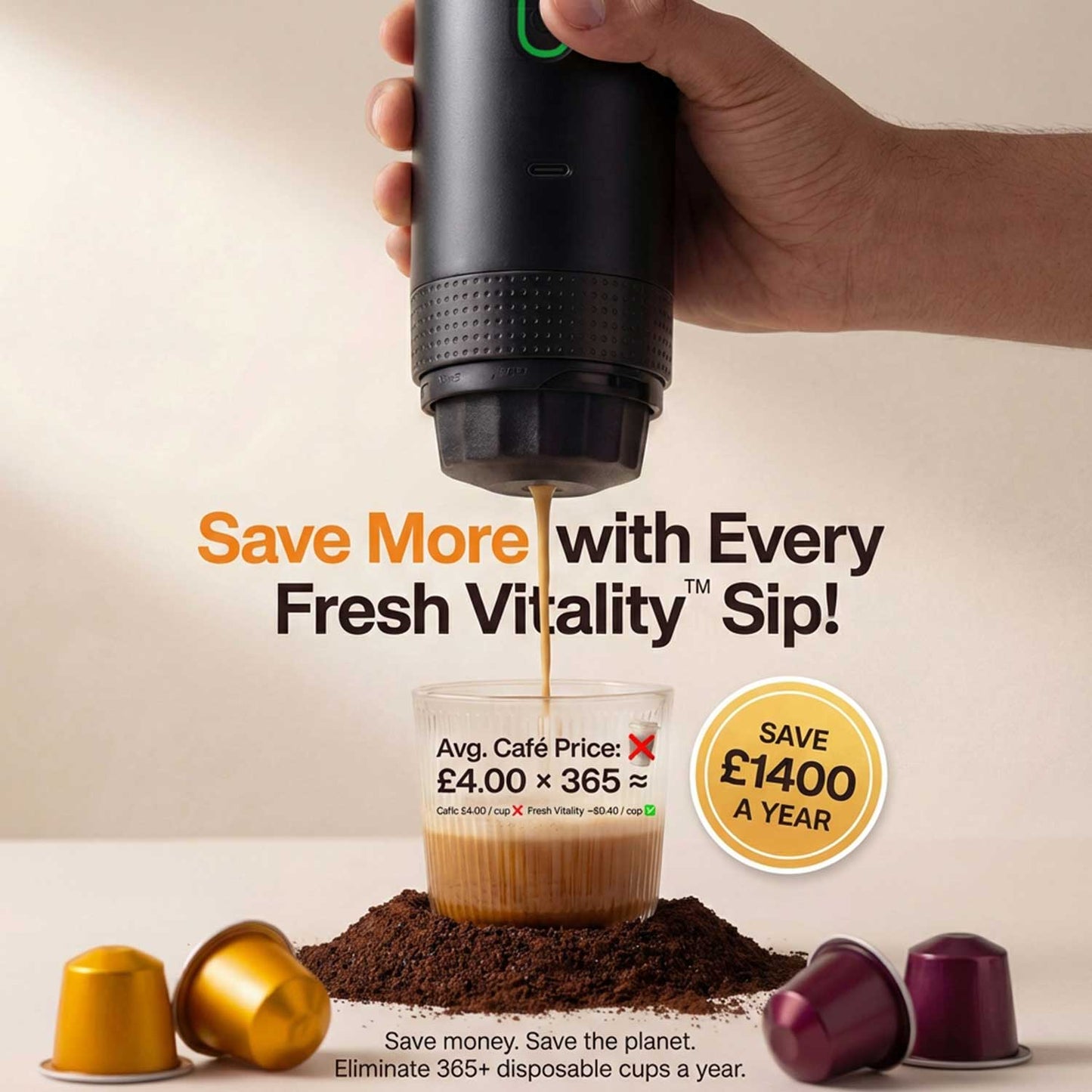 Fresh Vitality™ Portable Coffee Maker