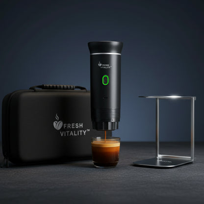 Fresh Vitality Ultimate Travel Kit | Machine + Stand + Case (+ FREE Velvet Bag)