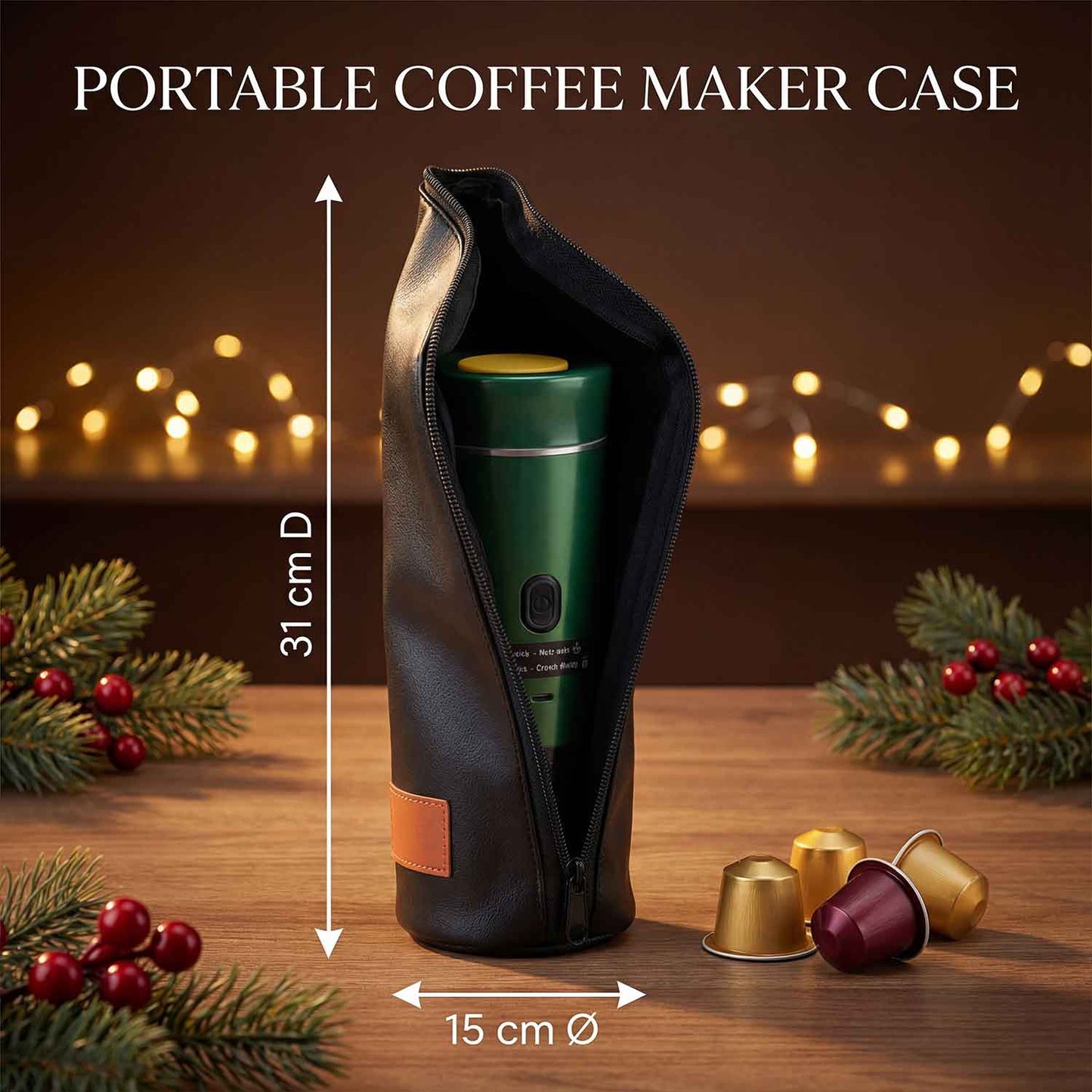 Universal Soft Travel Case for Portable Coffee Maker | Water Resistant PVC