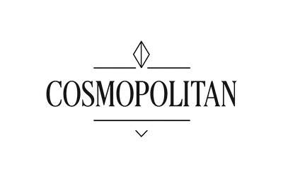 COSMOPOLITAN LOGO, BLACK AND WHITE 