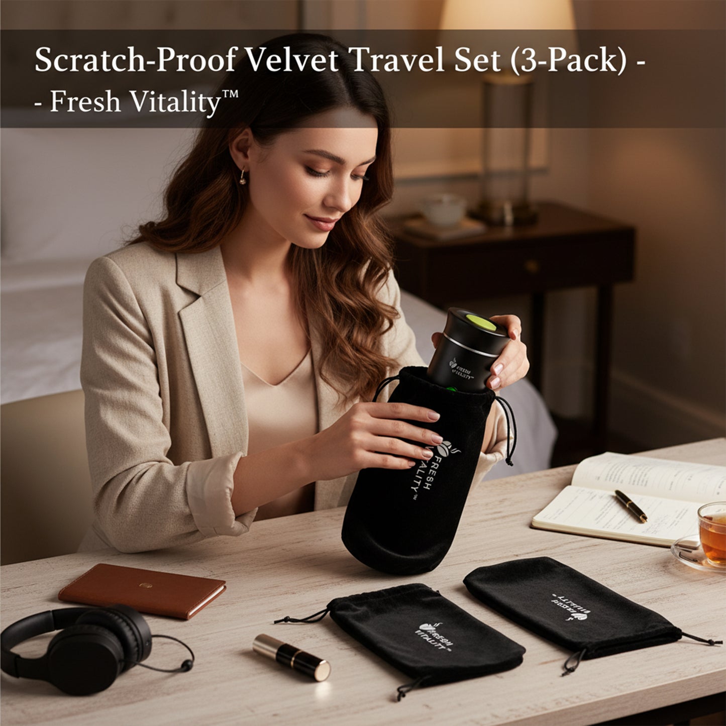 Scratch-Proof Velvet Travel Set (3-Pack) - Fresh Vitality™