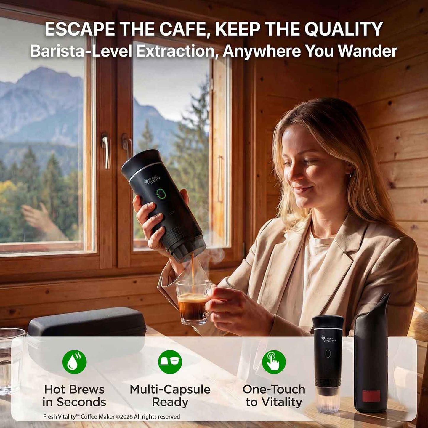 Fresh Vitality™ Portable Coffee Maker
