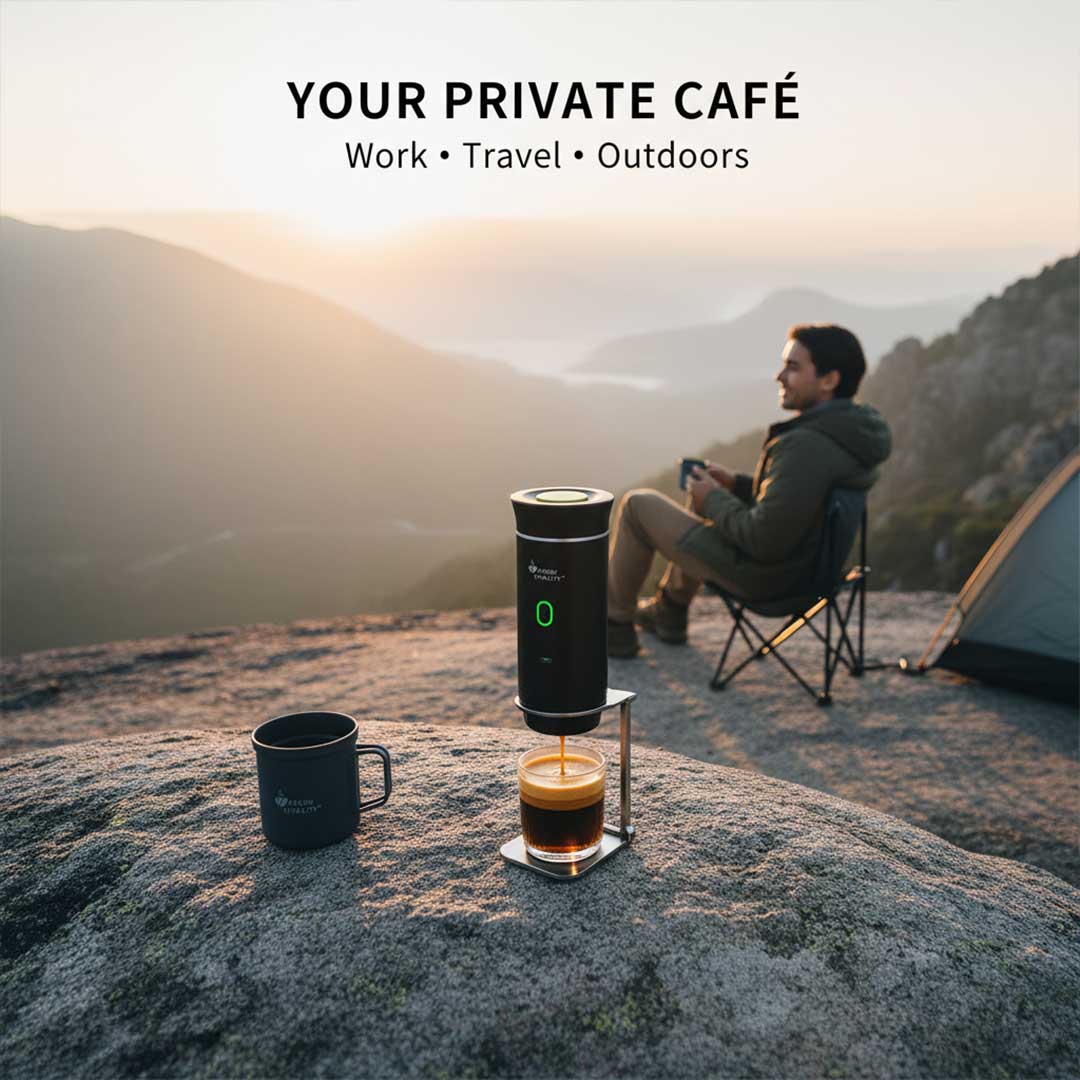 Foldable Portable Coffee Maker Stand by Fresh Vitality™