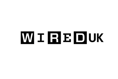 Wired UK logo, black and white